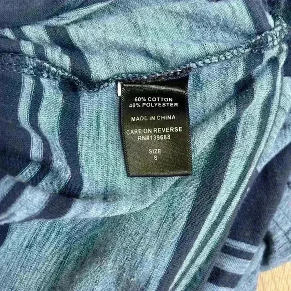 Ocean Current Boys Hooded Striped Long Sleeve Pullover Shirt - Size Small - Picture 5 of 5